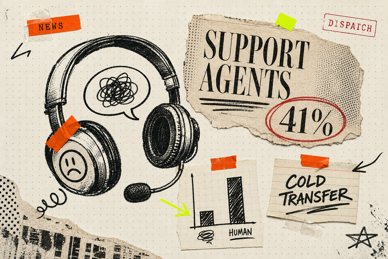 Two In Three Support Teams Just Shipped An AI Agent. Median Resolution: 41%.