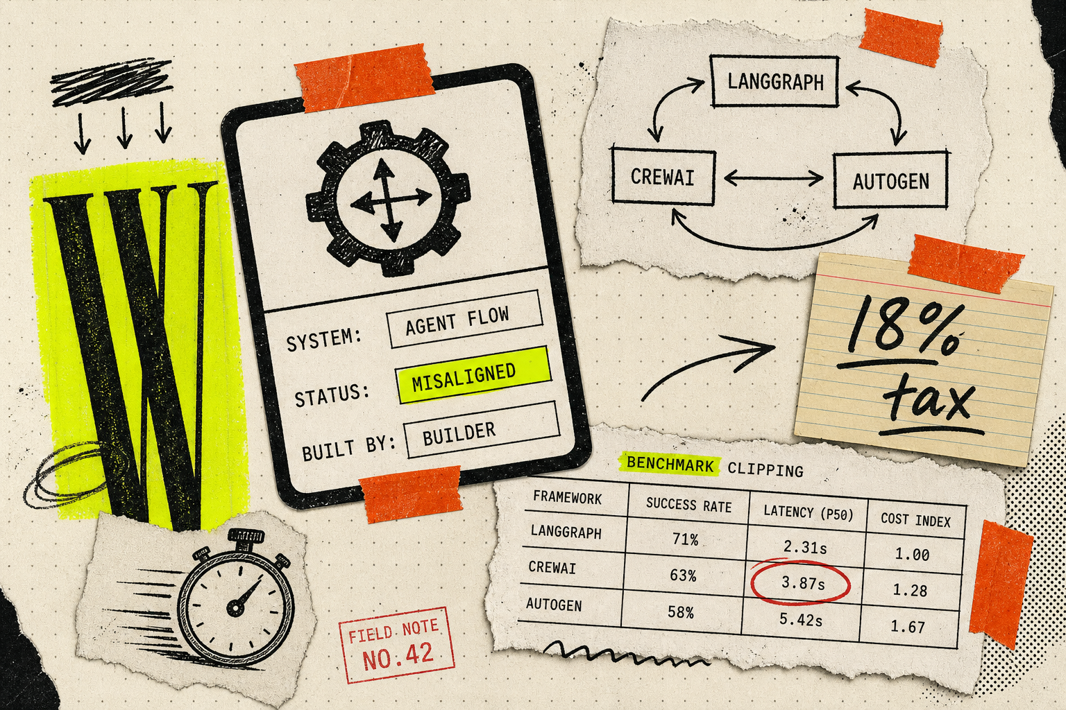 You Picked The Wrong Agent Framework. Benchmarks Say So.